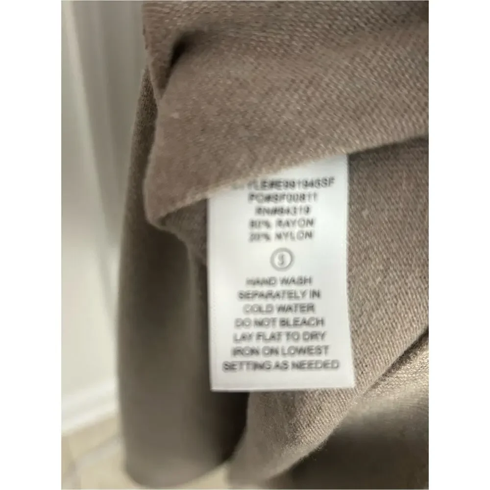 EVOLUTION by Cyrus Tunic Sweater Light Brown Long Sleeve Women’s S